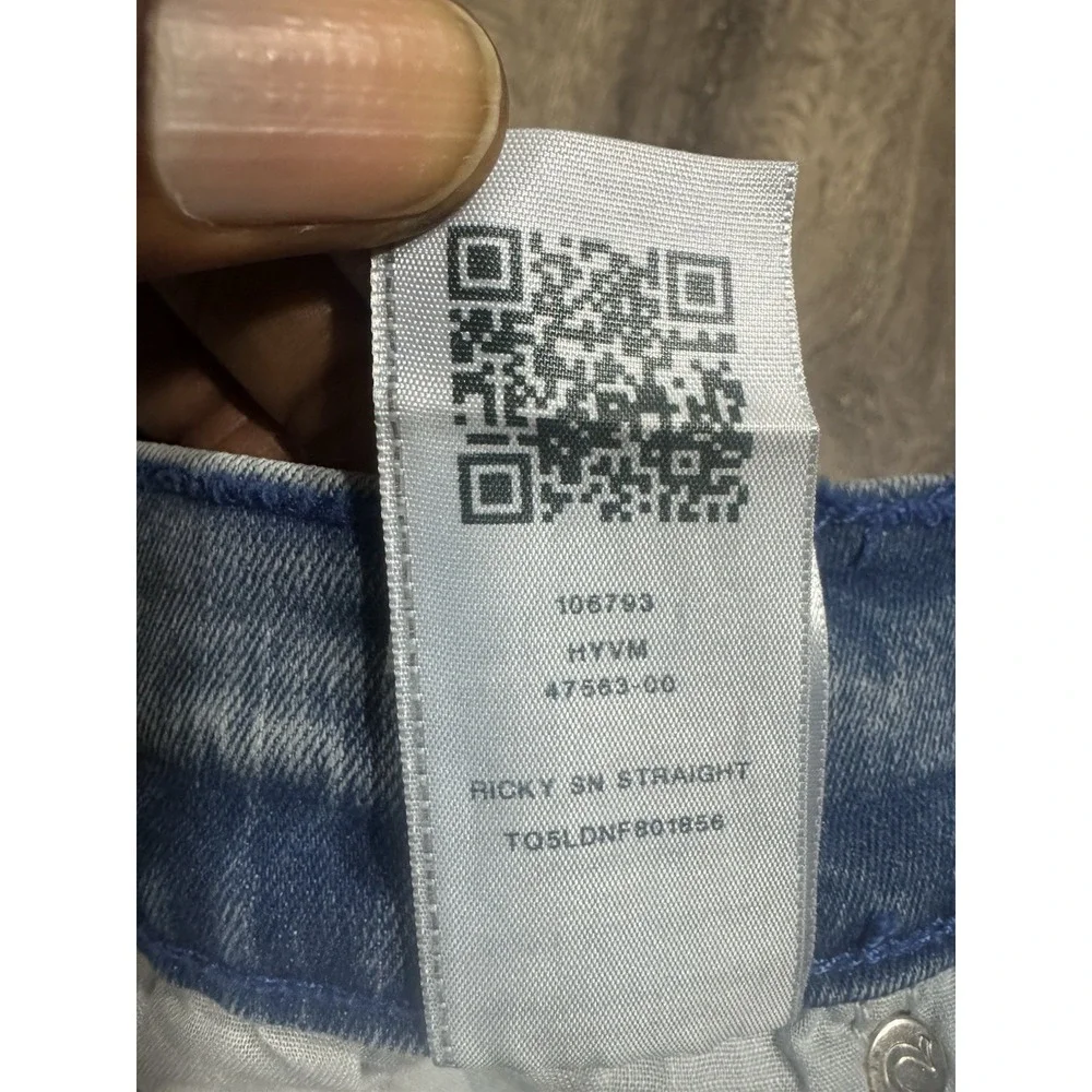 True Religion Men's Jeans Ricky Relaxed Straight Medium Wash Blue Denim Size 36
